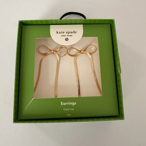 Kate Spade Target Gold Ribbon Earrings